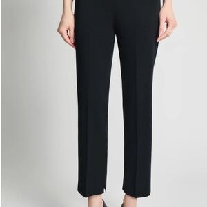 Ming Wang Black Knit Ankle Pants – Size XL – Classic Straight-Leg $50